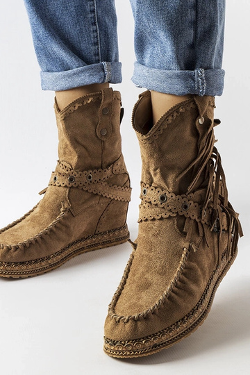 Bottines compensées Teodata marron foncé
