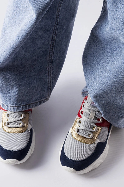 Chaussures de sport grises pour...