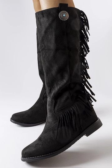 Bottes noires à semelle... 2