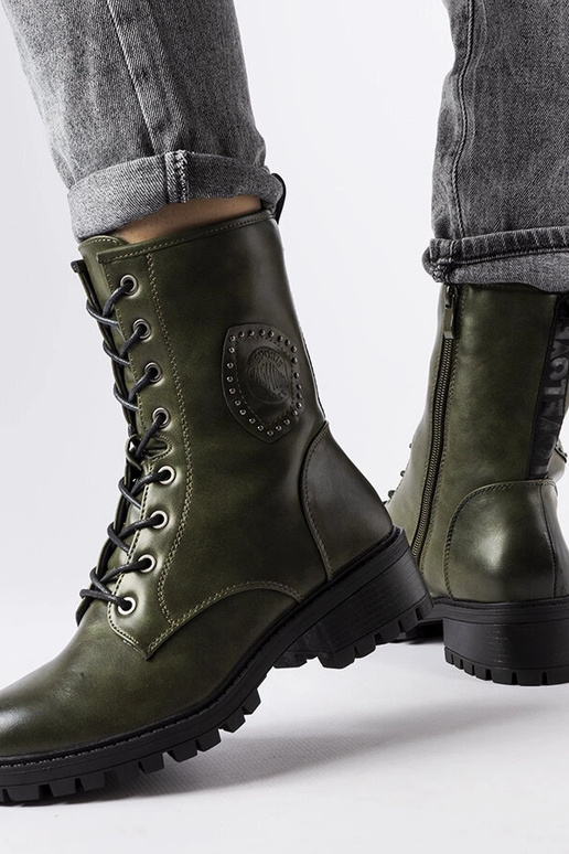 Bottes de trekking vertes d'hiver, «...