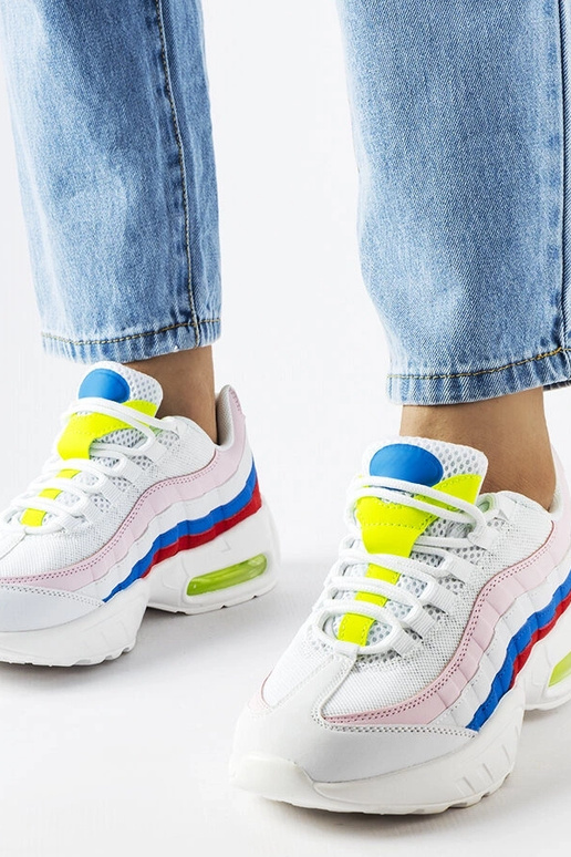 Baskets blanches à empiècements...