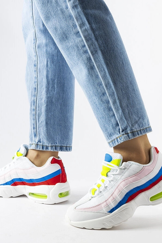 Baskets blanches à empiècements...