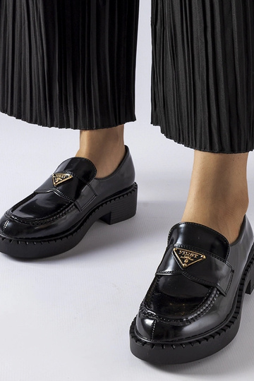 Mocassins noirs pour femmes Milne