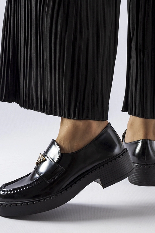 Mocassins noirs pour femmes Milne Mocassins noirs pour femmes Milne