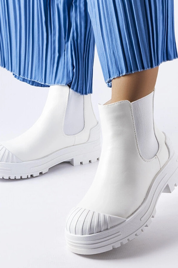 Chaussons blancs Lange avec...