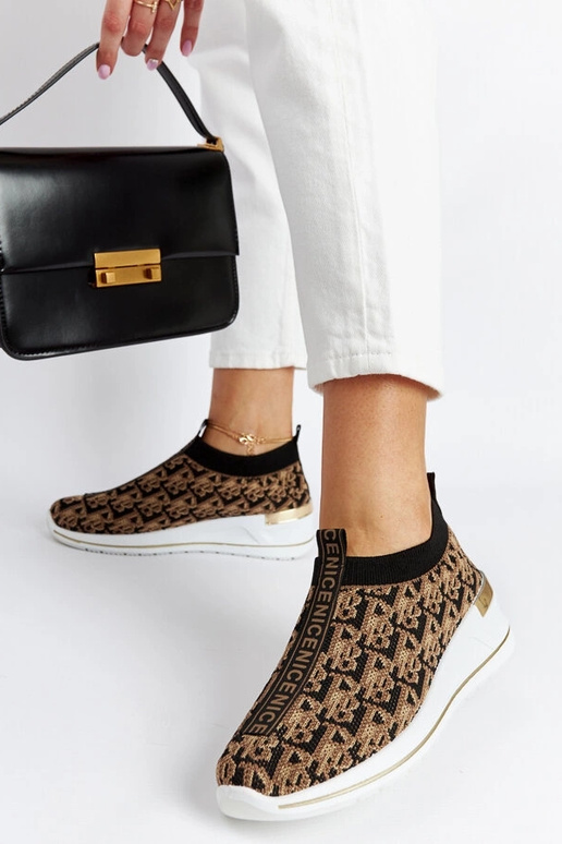 Chaussures à enfiler en tartan noir...