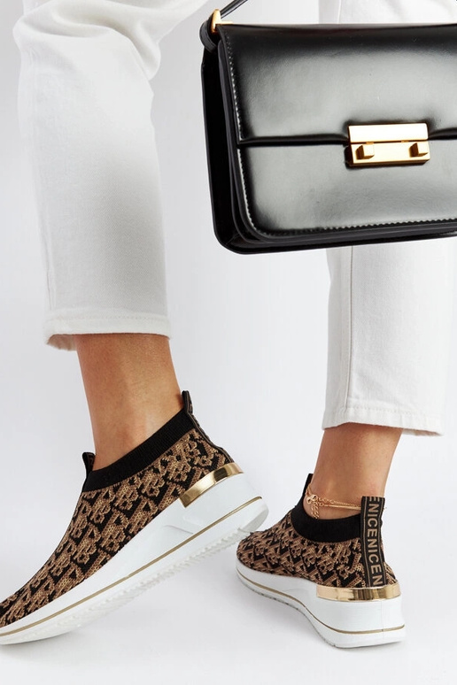 Chaussures à enfiler en tartan noir...