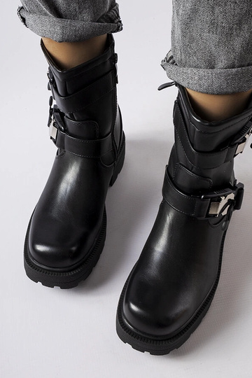 Bottes noires épaisses Enrico 2