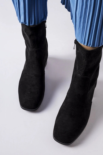 Bottines noires avec tige... 2