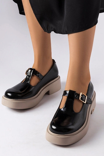 Bottines noires vernies, Karino 2
