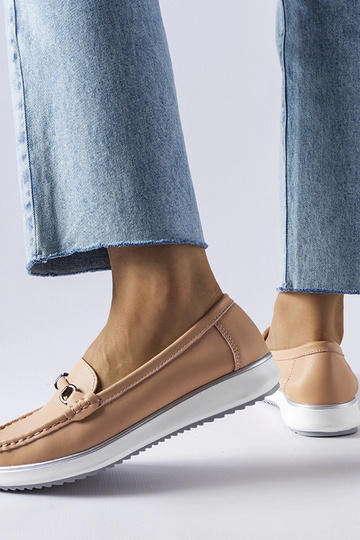 Mocassins Vinceza à semelle intérieure en cuir rose 2