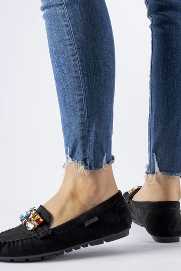 Mocassins noirs avec strass... 2