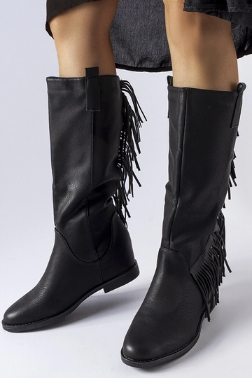 Bottes noires à semelle...