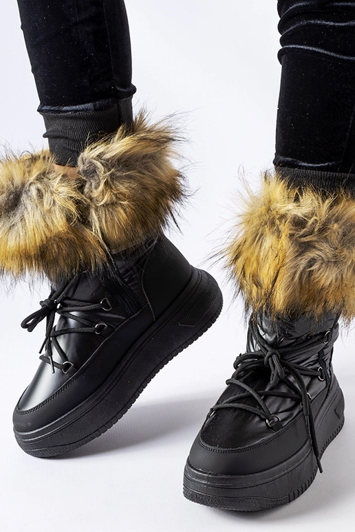 Bottes d'hiver noires pour femmes, «...
