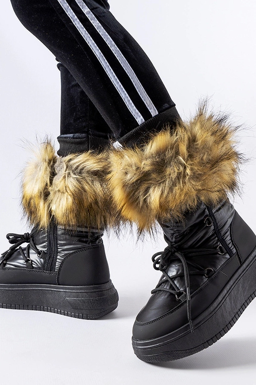 Bottes d'hiver noires pour femmes, «...