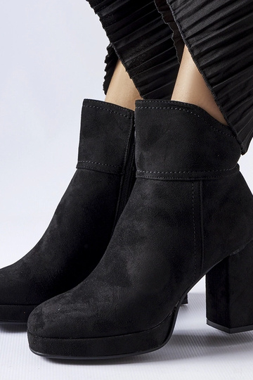 Bottines noires à talon massif Itaf 2