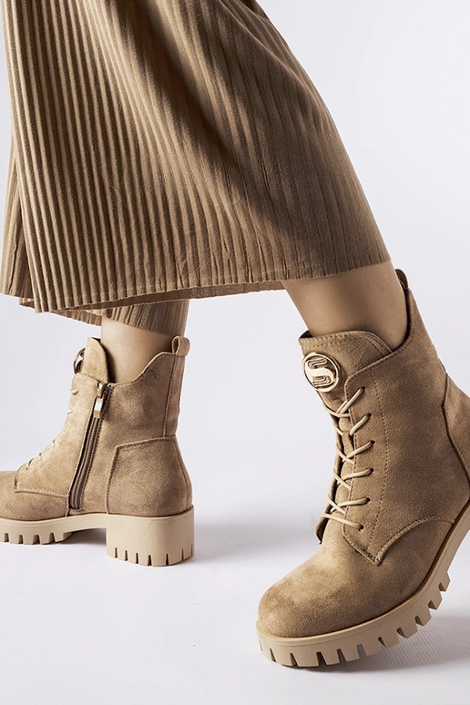 Bottes isolées en daim artificiel...