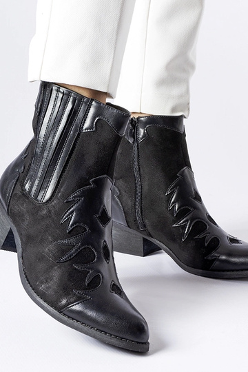 Bottes de cowboy noires à... 2