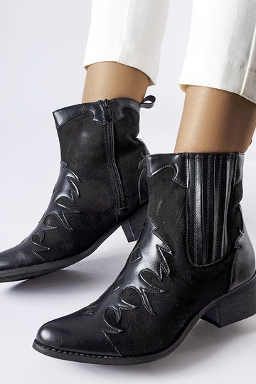 Bottes de cowboy noires à... 2