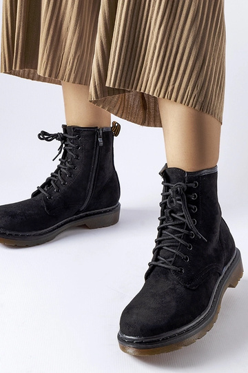 Bottes de travail noires en...