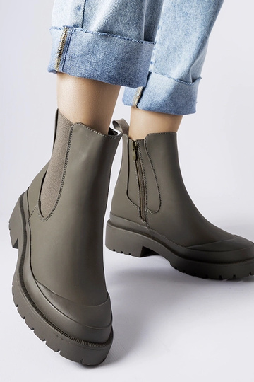 Bottines vertes pour femmes...