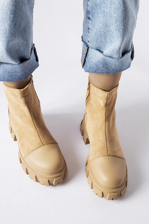 Bottes de travail en daim artificiel...