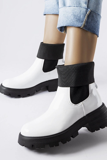 Bottes de travail blanches à enfiler Breolungi