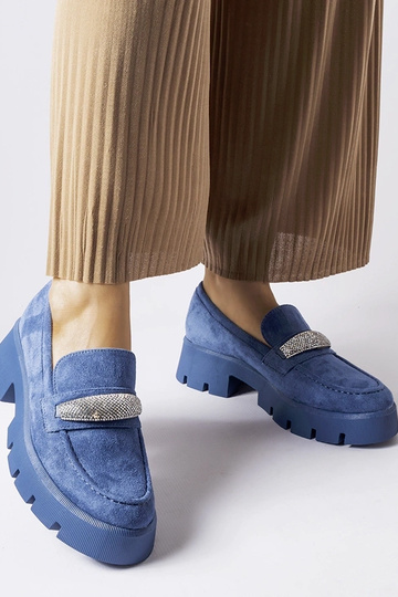 Mocassins bleus avec... 2