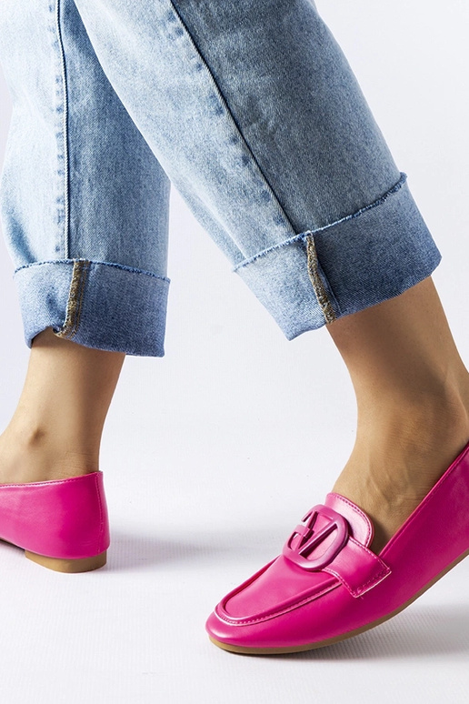 Mocassins à boucle rose Delgi Mocassins à boucle rose Delgi