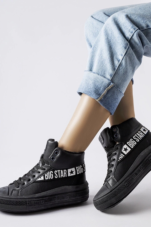 Baskets noires isolées Big Star MM274010