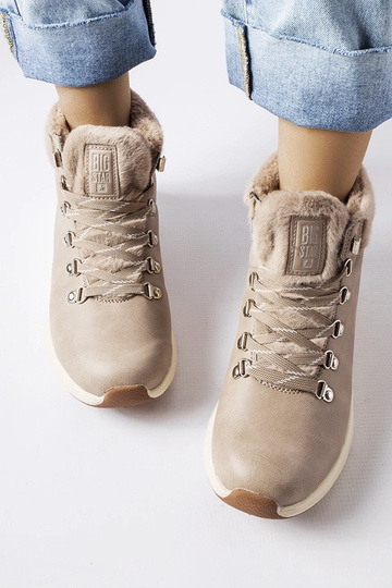 Bottes isolées beiges Big Star MM274487 2