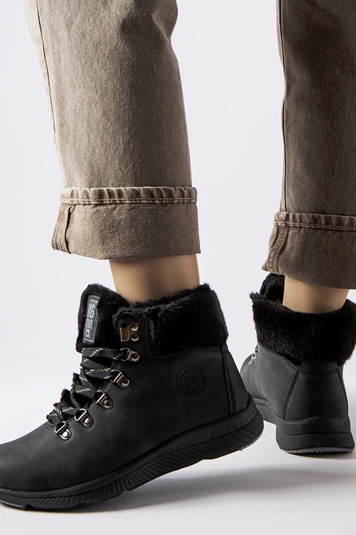 Bottes noires isolées Big Star MM274488