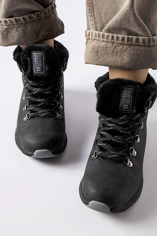 Bottes noires isolées Big Star MM274488