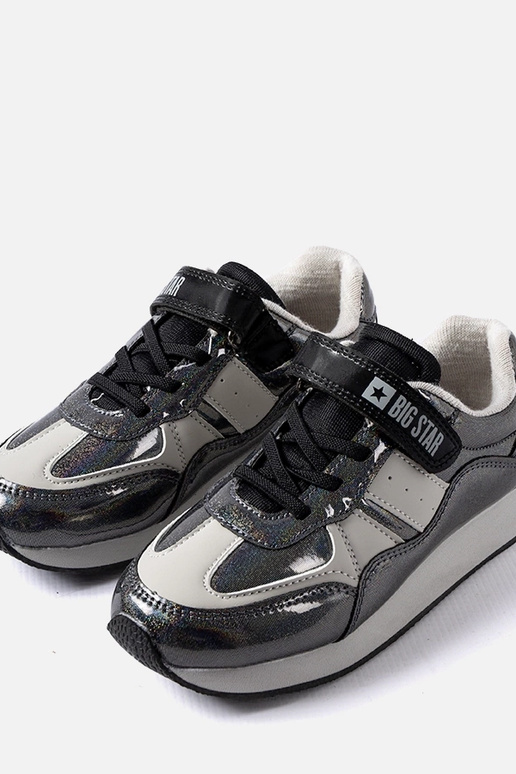 Baskets noires à paillettes Big Star... Baskets noires à paillettes Big Star...