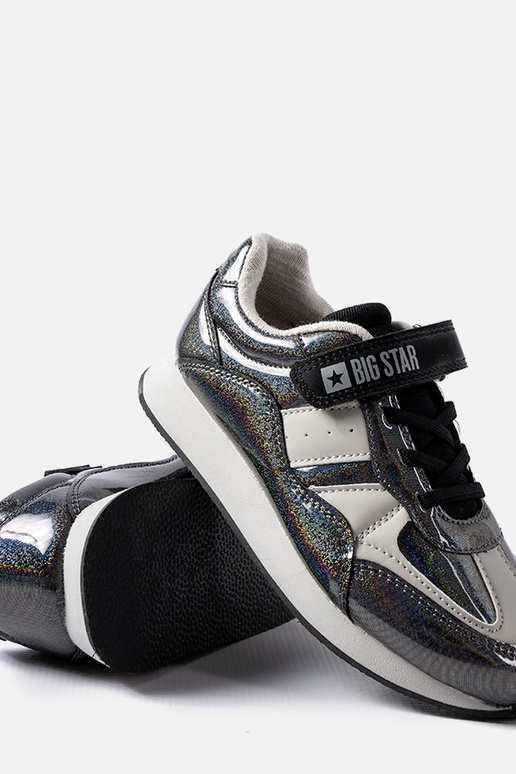 Baskets noires à paillettes Big Star... Baskets noires à paillettes Big Star...