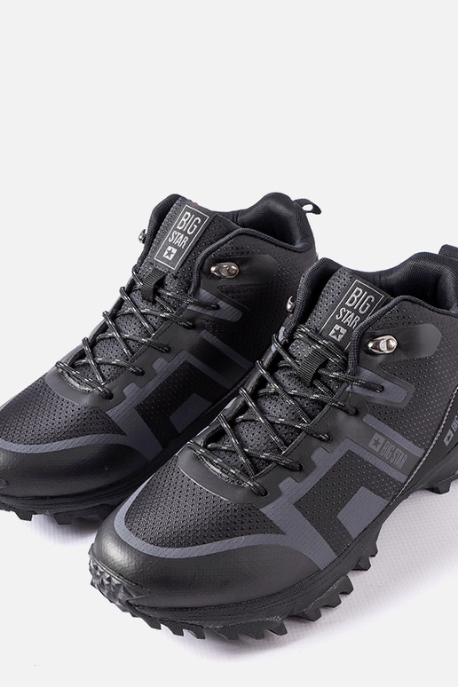 Bottes noires isolées Big Star KK174374 Bottes noires isolées Big Star KK174374