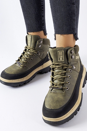 Chaussures vertes pour jeunes Big Star KK274220