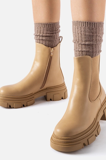Bottines beiges avec insert... 2