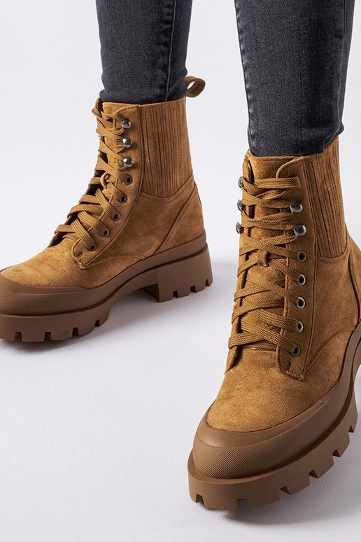 Bottines en éco-suède marron Orson