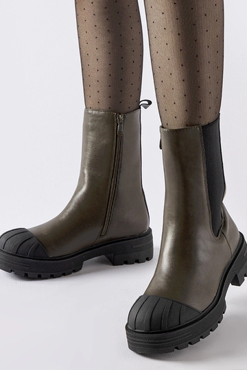 Bottes Chelsea isolantes vert foncé Porcigatone 2