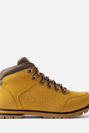 Chaussures en cuir jaune...
