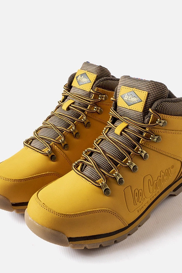 Chaussures en cuir jaune Lee Cooper LCJ-21-01-0706M 2