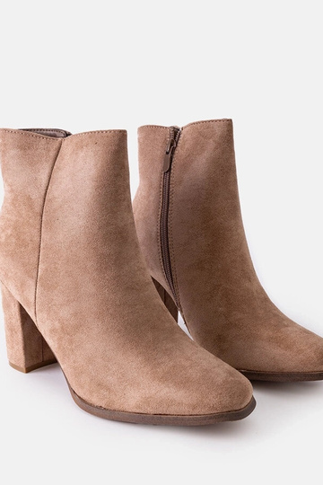 Bottines isolantes beiges à talon Torricelli