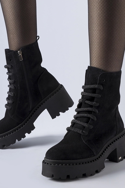 Bottes de trekking d'hiver noires à...