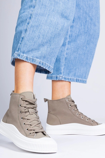 Bottines hautes vertes sur... 2