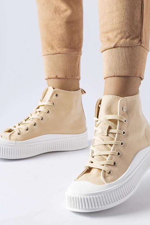 Bottines couleur sable sur...