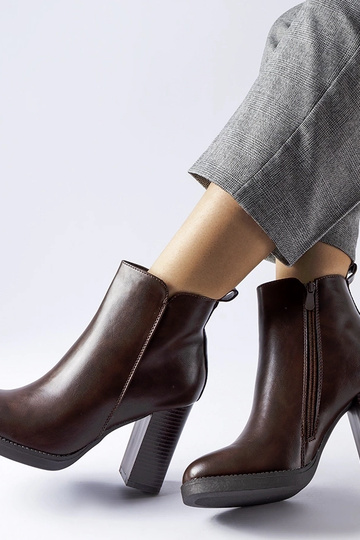 Bottines d'hiver brunes à... 2