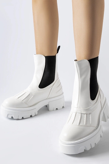 Bottes de travail d'hiver massives blanches, « Carruba »