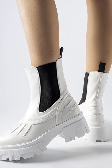 Bottes de travail d'hiver massives blanches, « Carruba » 2