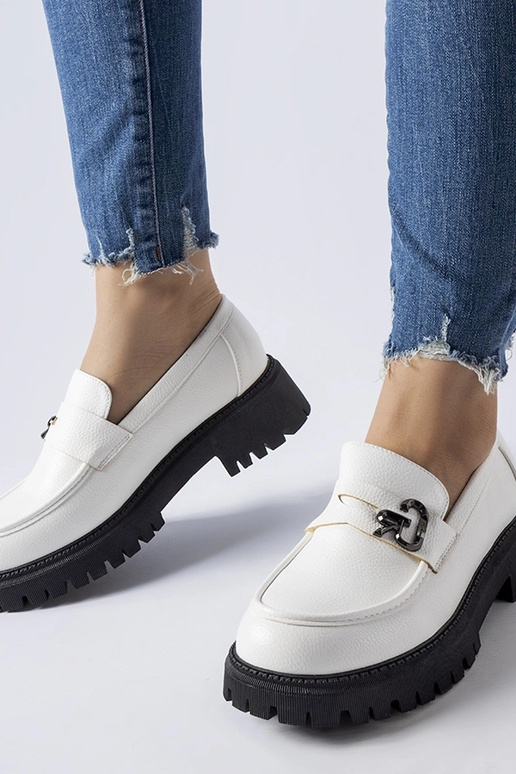 Mocassins à boucle Francesca noirs et... Mocassins à boucle Francesca noirs et...